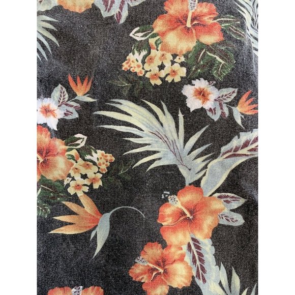 Charles and a Half Men's Shorts Orange Gray Floral - Picture 2 of 7